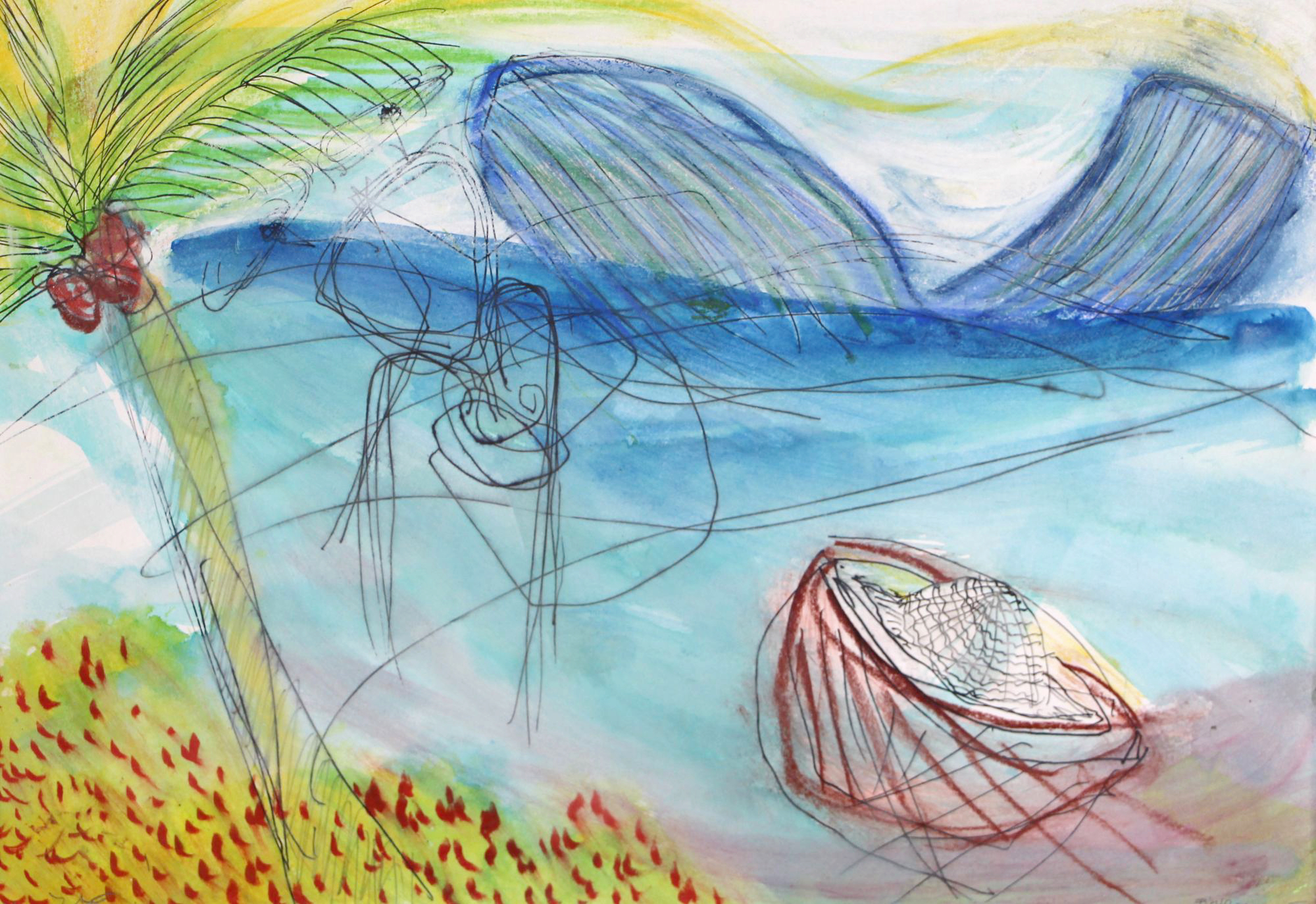 coconut and beach (c) Claudia Mang