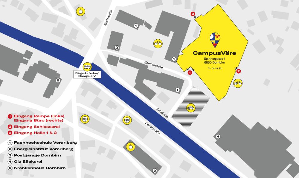 Lageplan CampusVäre