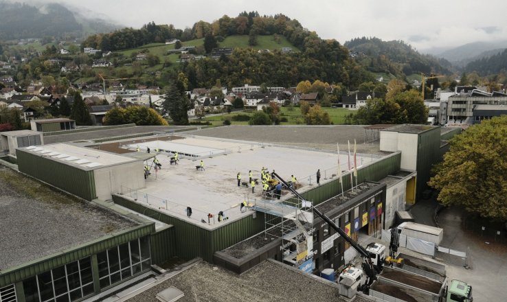 Begrünung Dach CampusVäre